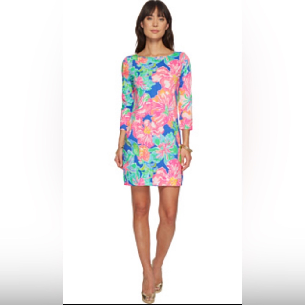 🌸 Lilly Pulitzer Pink and Blue an Green Marlow dress